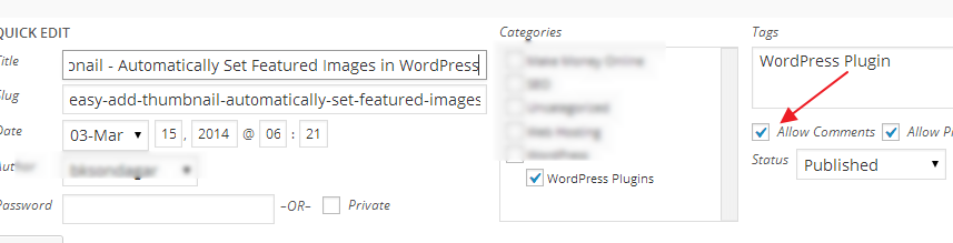 Disable Comments from WordPress Posts pages