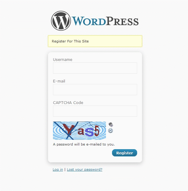 SI CAPTCHA Anti-Spam - WordPress blog