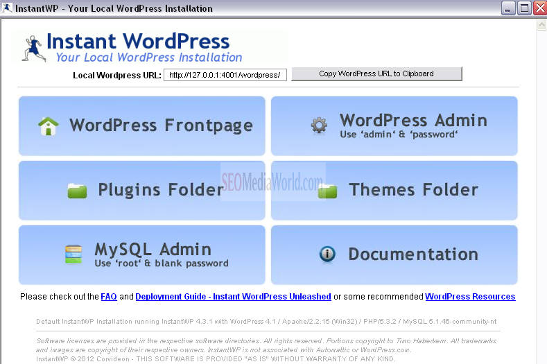How to Install Instant WordPress