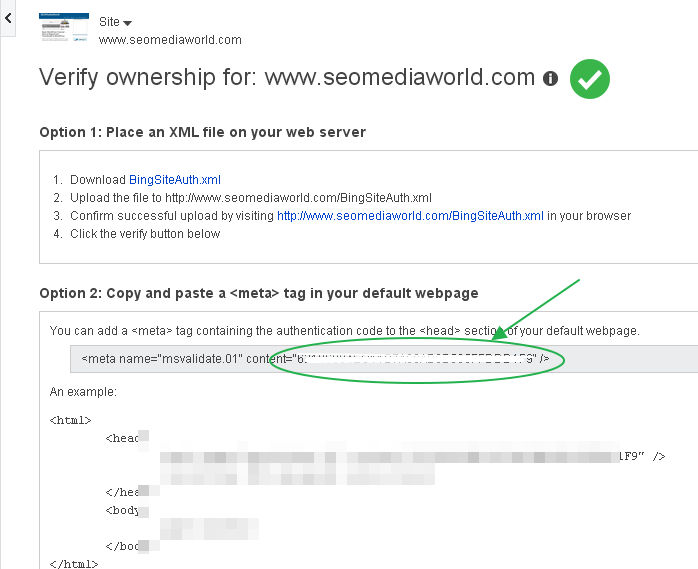How to Verify Site on Bing Webmaster Tools